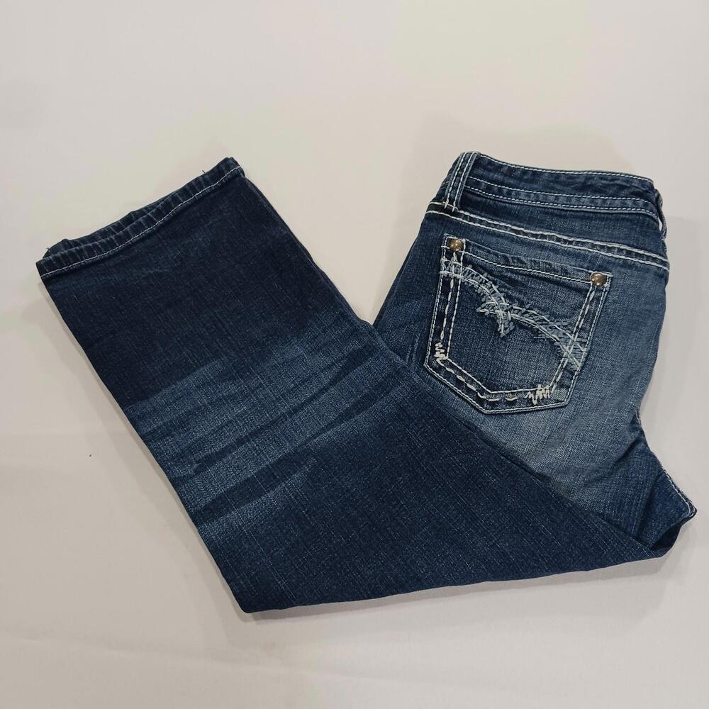 Maurices RN#51783 Women’s Blue Cropped Denim Jeans Size 9/10 (30×23)